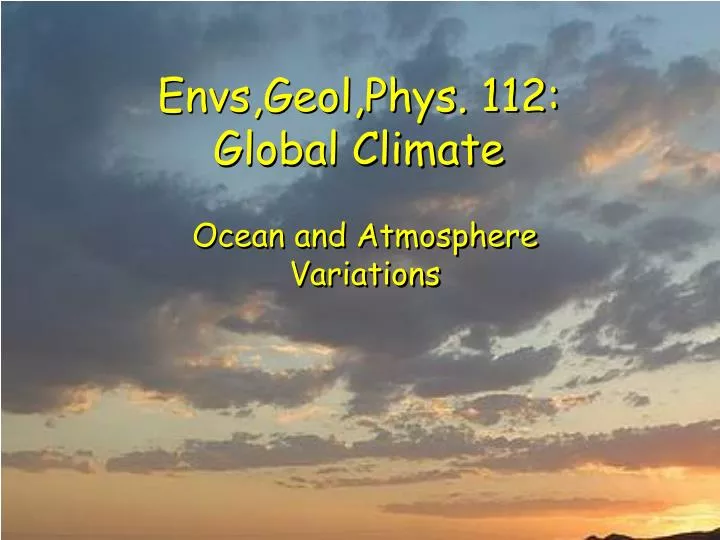 envs geol phys 112 global climate