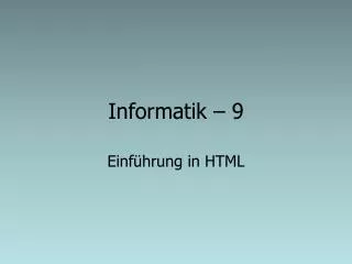 informatik 9