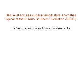 ENSO Impacts