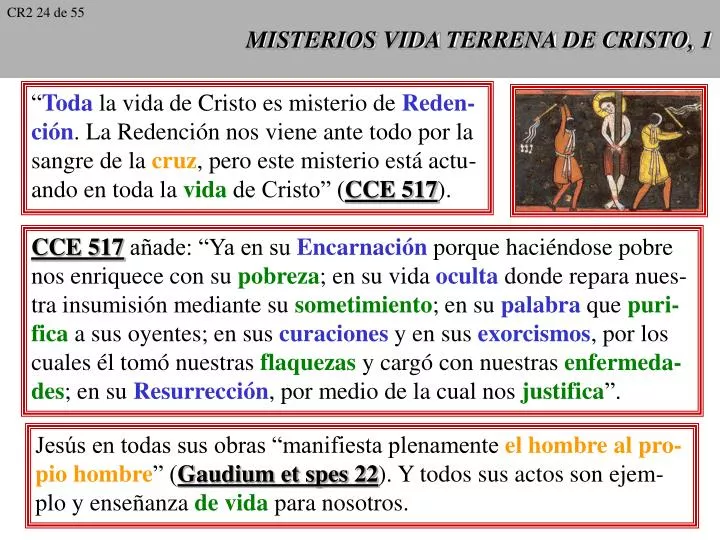 misterios vida terrena de cristo 1