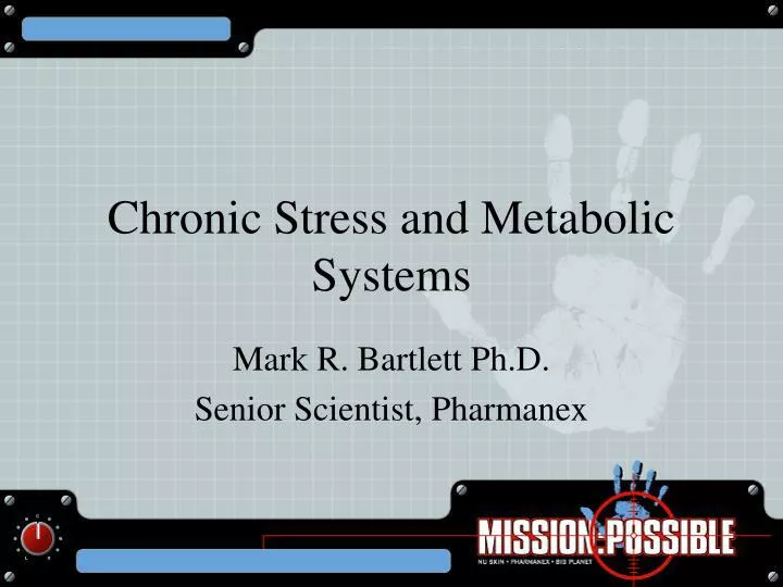 chronic stress and metabolic systems