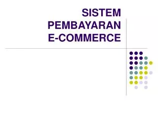 PPT - Sistem Pembayaran Elektronik PowerPoint Presentation, Free ...