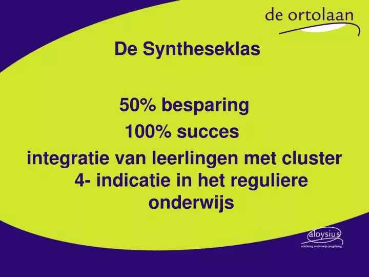 de syntheseklas