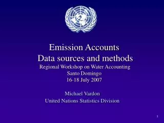 Michael Vardon United Nations Statistics Division