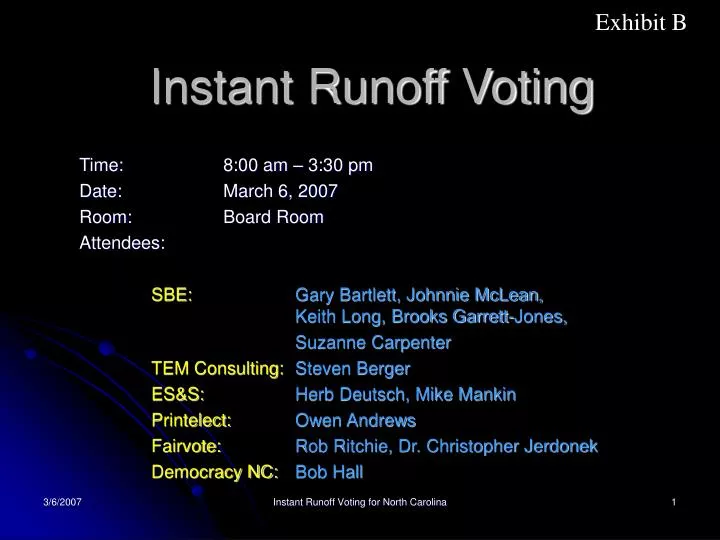instant runoff voting