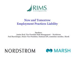 Now and Tomorrow Employment Practices Liability