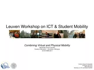 Leuven Workshop on ICT &amp; Student Mobility