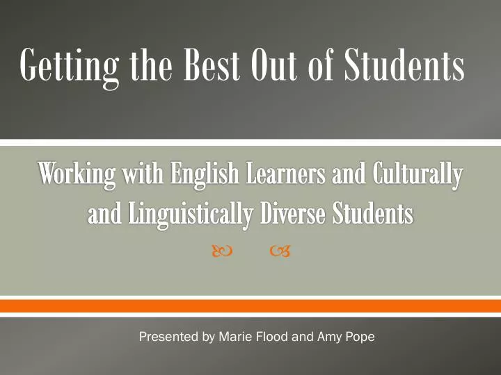 working with english learners and culturally and linguistically diverse students