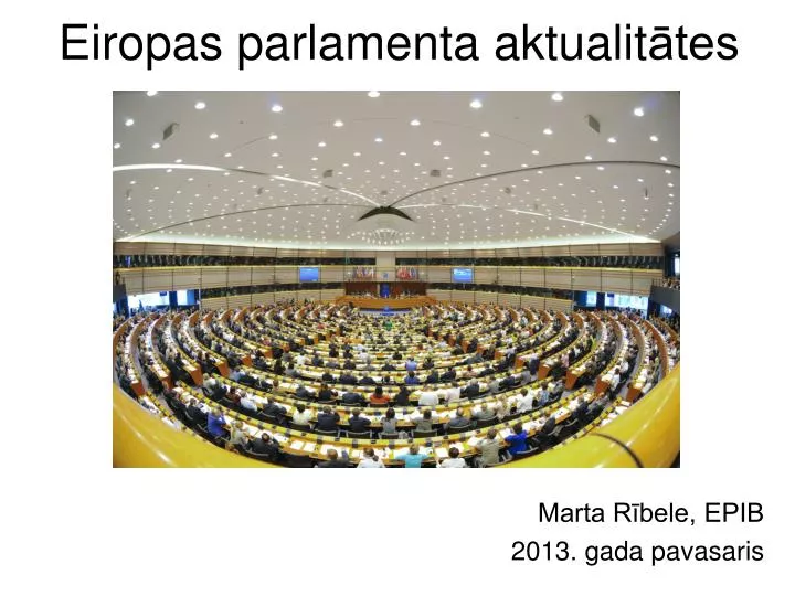eiropas parlamenta aktualit tes