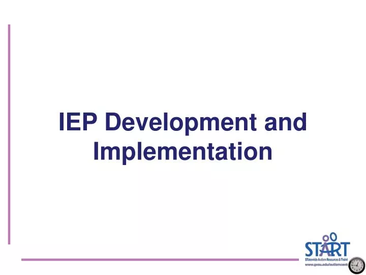 iep development and implementation