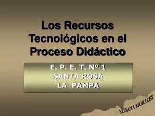 los recursos tecnol gicos en el proceso did ctico