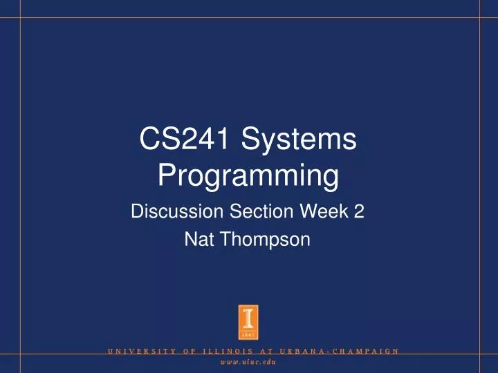 cs241 systems programming