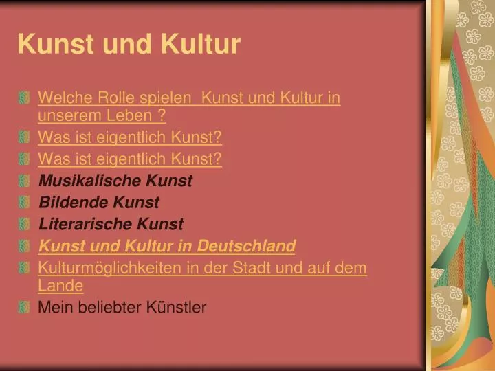 kunst und kultur