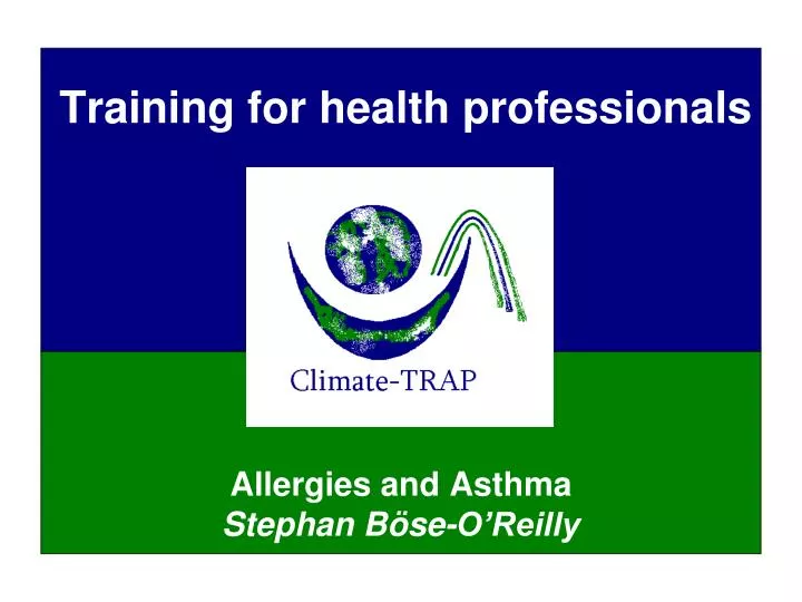 training for health professionals
