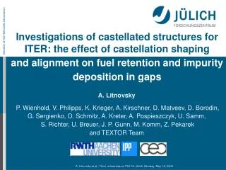 Investigations of castellated structures for ITER: the effect of castellation shaping