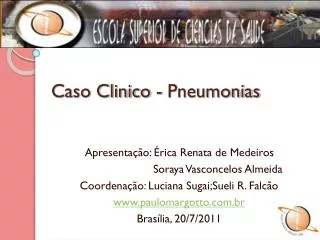 caso clinico pneumonias
