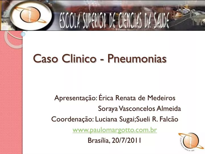 caso clinico pneumonias