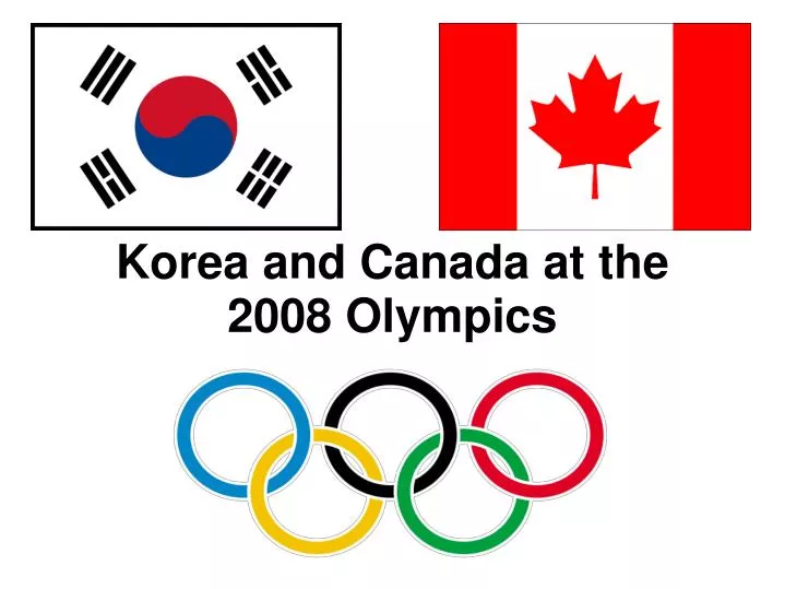 korea and canada at the 2008 olympics