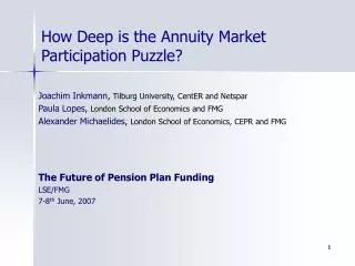 How Deep is the Annuity Market Participation Puzzle?