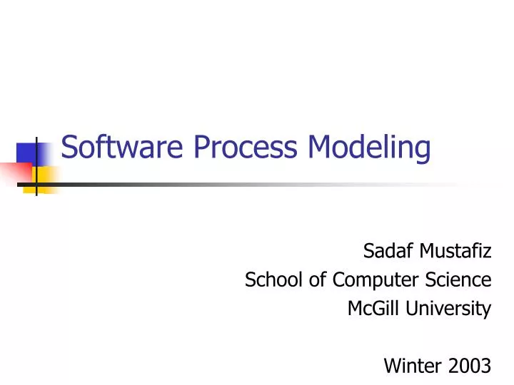 software process modeling