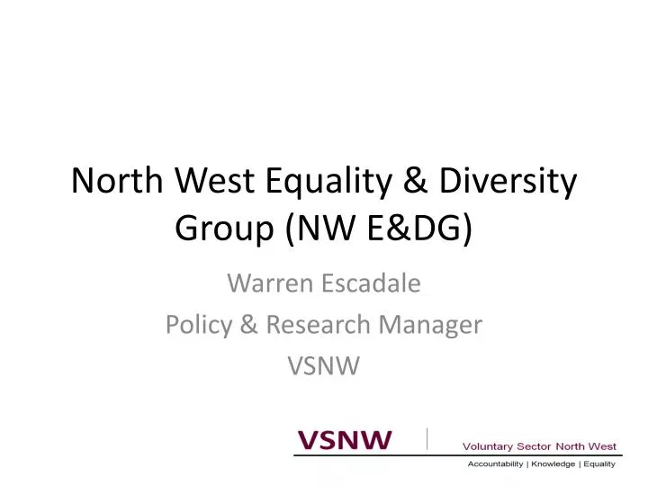 north west equality diversity group nw e dg