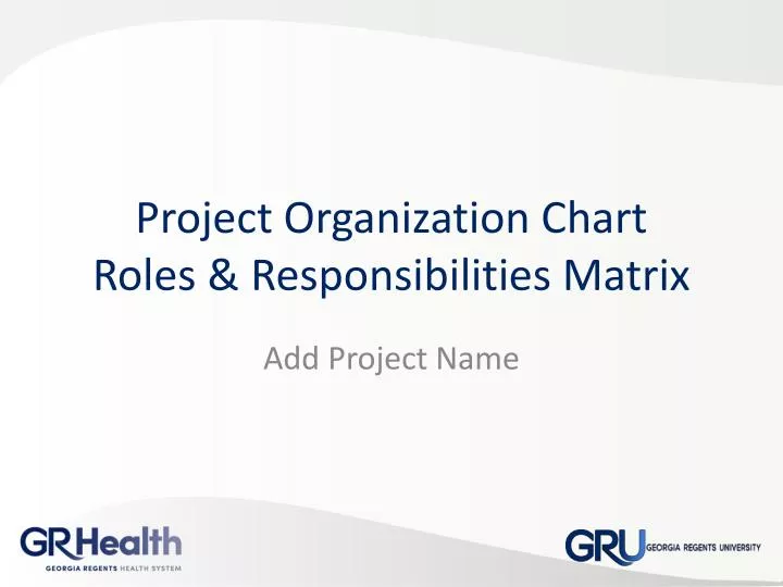 project organization chart roles responsibilities matrix