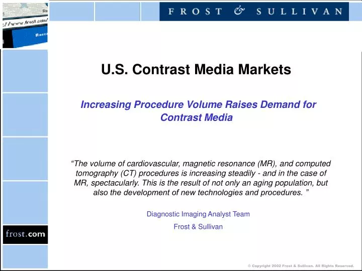 u s contrast media markets increasing procedure volume raises demand for contrast media