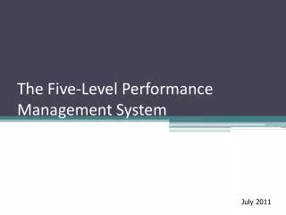 the five level performance management system