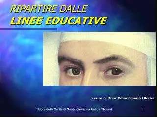 ripartire dalle linee educative