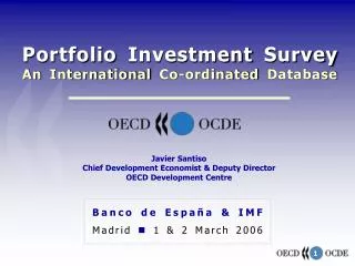 Portfolio Investment Survey An International Co-ordinated Database