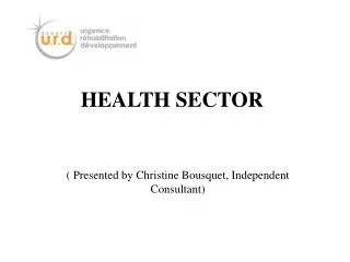 HEALTH SECTOR