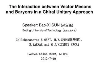 The Interaction between Vector Mesons and Baryons in a Chiral Unitary Approach