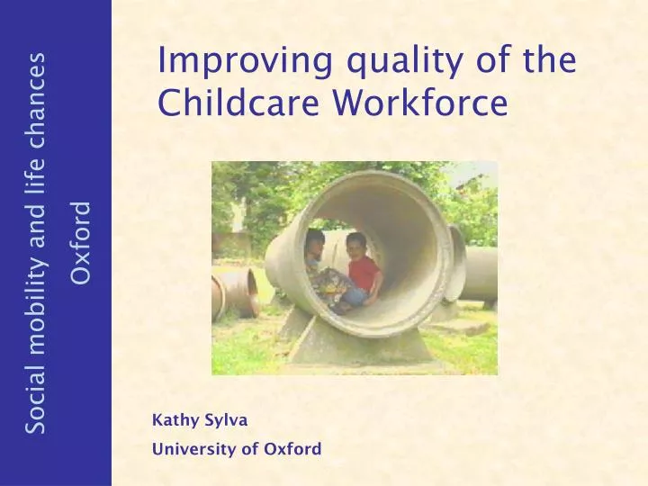 improving quality of the childcare workforce