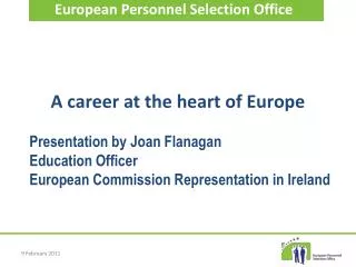 A career at the heart of Europe