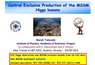 Central Exclusive Production of the MSSM Higgs bosons