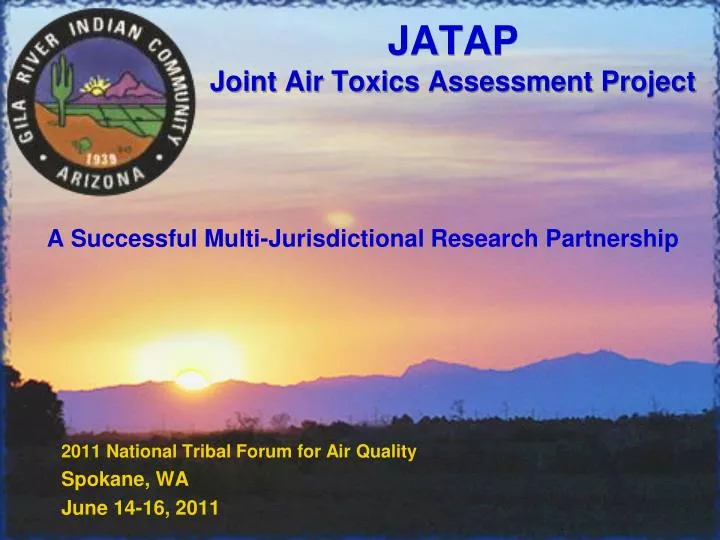 jatap joint air toxics assessment project