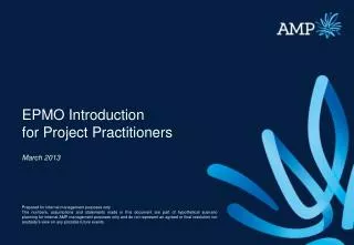 EPMO Introduction for Project Practitioners