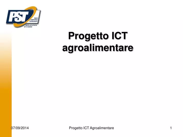 progetto ict agroalimentare