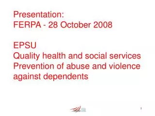 European Federation of Public Service Unions (EPSU)