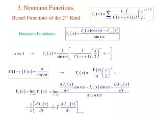 3. Neumann Functions, Bessel Functions of the 2 nd Kind
