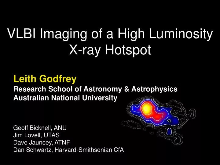vlbi imaging of a high luminosity x ray hotspot