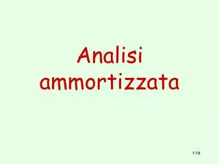 analisi ammortizzata