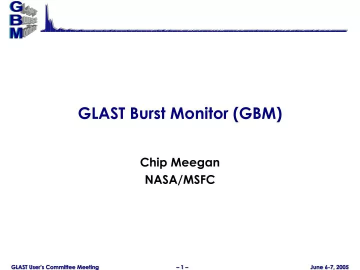 glast burst monitor gbm