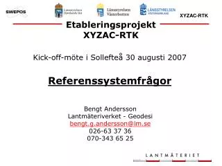 etableringsprojekt xyzac rtk