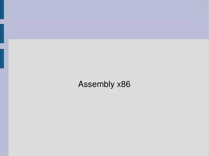 assembly x86
