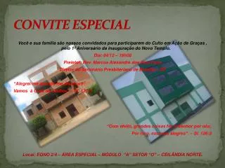 convite especial