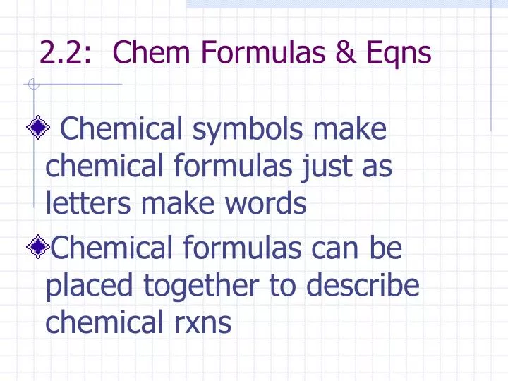 2 2 chem formulas eqns
