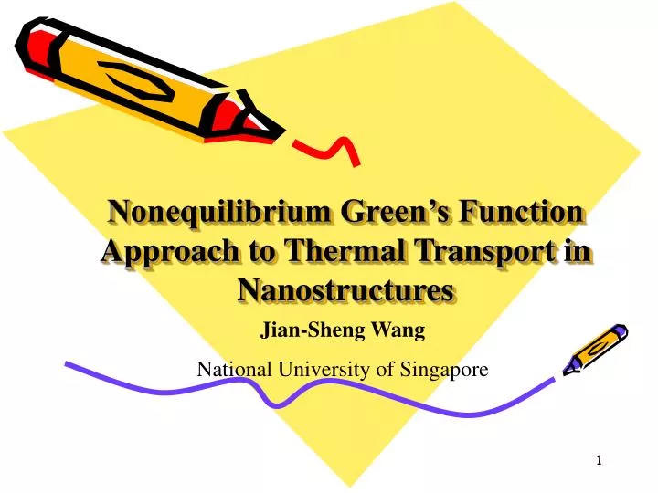 nonequilibrium green s function approach to thermal transport in nanostructures