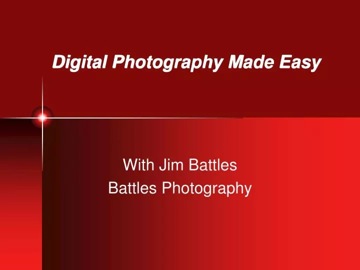 digital photography made easy
