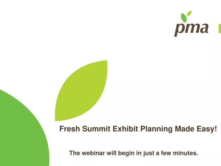 fresh summit exhibit planning made easy